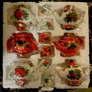 Vintage tea cup ornaments